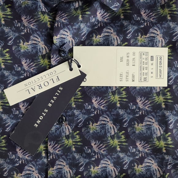 Silver Stone floral collection Modern Fit NWT szL - Picture 2 of 7